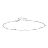 Silver Snake Chain Anklet Bracelet, Adjustable Beach Ankle Bracelets for Women Foot Chain Jewelry 3 Styles - Image 7