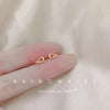 Korean Minimalism Gold Color Small Leaf Butterfly Stud Earrings for Women Daily Wear Ear Girls Pierc Gifts - Image 19