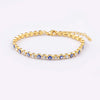 Lucky Evil Eye Shiny Charm CZ Tennis Bracelet for Women Crystal Zircon Jewelry Adjustable Chain Bangle Gift - Image 6