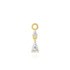 Silver Horse Eye Zircon Tassel Earrings For Women Double Studs Gold Color Earrings Jewelry - Image 7