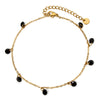 1 Piece 304 Stainless Steel Link Cable Chain Anklet Multicolor Rhinestone For Women Party Bracelets Gift 22cm(8.7") long - Image 12