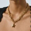 Minimalist Classic Gold Color Plated Stainless Steel Smooth Five Pointed Star Pendant Necklace Stackable Chain Neckla - Image 6