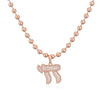 Micro Pave CZ Hebrew Chai Symbol Amulet Necklace Symbol of Vitality Lucky Life Charms Jewelry Gift for Family/Friends - Image 5