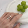 Pleated Open Heart Ring with Sculptural Band - Image 11
