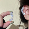 1Pcs Zircon Star Flower Clip Earrings for Women Girl Simple Crystal Without Piercing Ear Cuff Y2K Jewelry - Image 1