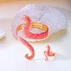 Seahorse Bangles Ring Set for Women, Stainless Steel Beach Daily Jewelry Set Gift Ocean Style - Image 5
