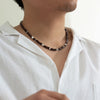 Small Wood Beads Short Choker Necklace for Men Beaded Chain Collar on the Neck Jewelry Accessories Male Gift - Image 7