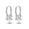 Silver Star And Moon Women Earrings Brilliant Wedding Engagement Star Earrings Jewelry Gift - Image 18