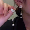 Irregular Smudging Resin Blue Jelly Ice Cute Geometric Bean Stud Earrings for Women Unique Design Party Jewelry Christmas Gift - Image 27