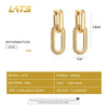 Retro Double Loop Design Drop Earring Gold Silver Color Geometric Round Earrings for Women Girls Punk Hip Hop Jewelry G - Image 6