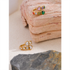 Delicate Cubic Zirconia Heart Stainless Steel Gold Color Adjustable Open Ring Chic Charm Jewelry - Image 4