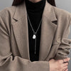 Stainless Steel Long with Baroque Pearls Necklace for Women Adjustable Chain Sweater Accessories Jewelry - Image 18