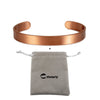 Copper Bracelets for Women Men Unisex 9.5mm Wide Adjustable Open Cuff Bangles Female Resizable Jewelry Metal Soft - Image 7