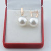 Women Simulated Pearl Jewelry Rose Gold Color Drop Earrings S M L - Image 6