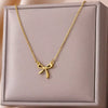 Stainless Steel Geometric Necklace For Women Sun Sunflower Pendant Clavicle Chain Aesthetic Jewelry Accessories - Image 8