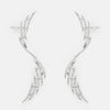 New Geometry Ear Cuff No Piercing for Women Wedding Jewelry Rhinestone Clip Wholesale Charming Fake Cartilage Piercing Jewelry