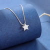 Simple Sweet Silver Star Pendant Necklaces - Image 4