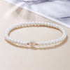 A-Z Initial Letter Bracelet for Women White Beads Round Pendant Elastic Bracelets Jewelry Mother of Pearl Charm - Image 9