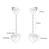 2PC/1pair Heart Love White Shell Drop Earring for Women Stainless Steel Hoop Earrings Romantic Valentine's Day Gift - Image 44
