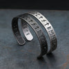 Nordic Vintage Hollow Viking Runes Bracelets For Men Women Stainless Steel Vikings Letter Amulet Cuff Bangles Jewelry - Image 3