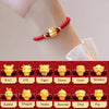 Lucky 12 Constellation Zodiac Sign Braided Animal Bracelet Men Women Red Rope Gold Color Beads Bracelet Bangle Gift Jewelry - Image 1