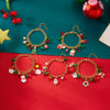 Christmas Tree Bell Zircon Bracelet for Women Men Cartoon Santa Wreath Elk Snowman Glove Paper Card Chain Year Jewelry Gift - Image 6