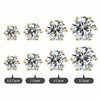 Classic Stud Earrings with Lace Six-Prong Texture Elegant and Stylish Earrings - Image 8