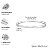 Stainless Steel Zircon Openable Bracelet for Women Girls Silver Color Simple Wrist Bracelets Jewelry Gifts - Image 4