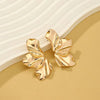 Gold Color Irregular Metal Dangle Earrings for Women Uneven Folded Female Unusual Earrings Punk Personality Jewelry - Image 5