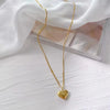 1pcs Gold-color Necklace Ms Simple Peach Heart Engraved Love Collarbone Chain Holiday Gifts - Image 5