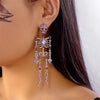 Light Full Rhinestone Skull Earrings for Women Exaggerated Skeleton Pendant Earrings Halloween Party Jewelry Gift - Image 6