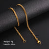60cm Long Box Chain Necklace Men Stainless Steel Black Gold Color Link Chains Basic Punk Jewelry - Image 10