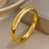 Smooth Stainless Steel Cuff Bracelet with Three Width Options - Image 15