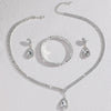 Wedding Season Women's Copper Claw Chain Water Drop Necklace Earrings Bracelet Jewelry Set Wedding Banquet Festival Gift - Image 4