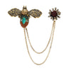 Vintage Baroque Crsytal Cross Chains Brooches For Women Men Rhinestone Classic Badges Accessories Party Banquet Jewelry - Image 5