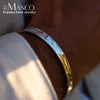 Stainless Steel Polished Design C Shape 6MM Wide Bangle Men Punk Bracelet Couple Jewelry - Image 1