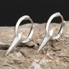 Personality Cool Mens Hoop Earrings, Silver Color Metal Hoops, Punk Hiphop Piercing Ear Jewelry - Image 1