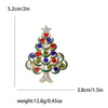 Christmas Rhinestone Christmas Tree Brooches for Women Unisex Enamel Botanical Pin Office Party Friend Gifts Jewelry Accessories - Image 18