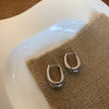 Smooth Star Zircon Hoop Earrings for Women Girls Metal Chunky Sun Rhinestone Ear Buckle Punk Y2K Jewelry - Image 21