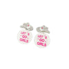 Transparent Shiny Round Laser Acrylic Earrings Vintage disco Ball Mirror Laser Creative pentagram Dangle Earrings - Image 13