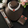 4PC Women's Light Short Style Imitation Pearl Turquoise Necklace Earrings Bracelet Jewelry Set Party Festival Gif - Image 3