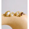 Adjustable Stainless Steel Ring Tiger Stone Simulated Pearls Zircon Golden Pvd Plated Chic Finger Jewelry - Image 4