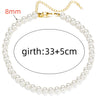 Pearl-Style Choker Necklace with Layered Bead Details - Image 14