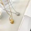 Metal Oval Pendant Necklace for Women Long Sweater Chain Charm Thin Chain Necklace Party Elegant Jewelry Gifts - Image 5