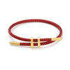 Multicolor Cord Bracelet with Adjustable Wire and Charm Detail - Image 4
