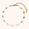 Crushed Stone Freshwater Pearl Stainless Steel Women's Bracelet Foot Chain Romantic Jewelry Gift - Image 8