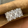 Flower Cube Zirconia Ring Jewelry, European and American Niche Attends Banquet Shining Wedding Accessories - Image 1
