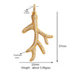 Fish Monta Ray Marine Organism Sea Conch Shell Nautil Coral Branch Charm Pendant,Gold Plated Zircon Jewelry Finding Supplies - Image 5