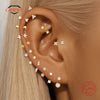 1PC 1PC Silver U-shaped Heart Star Flower Horse Eye CZ Cartilage Piercing Ear Bone Nose Ring Earring Jewelry - Image 1
