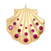 Fish Monta Ray Marine Organism Sea Conch Shell Nautil Coral Branch Charm Pendant,Gold Plated Zircon Jewelry Finding Supplies - Image 27